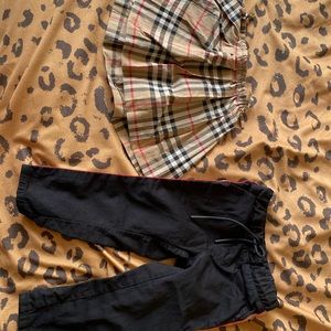 Toddler girl Burberry skirt and pants